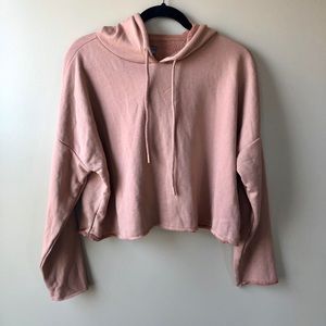 Aerie Pink Hooded Sweater
